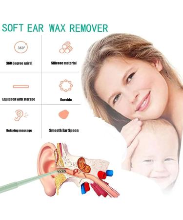 Silicone Ear Wax Remover Kit - 3Pcs for Safe and Easy Ear Cleaning - with Storage Box - Suitable for Children and Adults - Buy Online on GoSupps.com