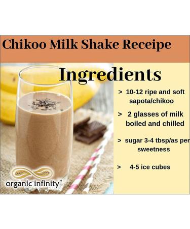 Green Velly Organic Infinity Chiku Powder | Chikoo Fruit Shake Powder | Dry No Added Sugars and Preservatives - 200 GM by Organic Infinity - Buy Online on GoSupps.com