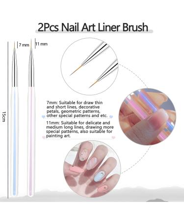 BQAN 5pc Nail Art Brushes Set for Ombre, Painting, and UV Gel Designs - Buy Online on GoSupps.com
