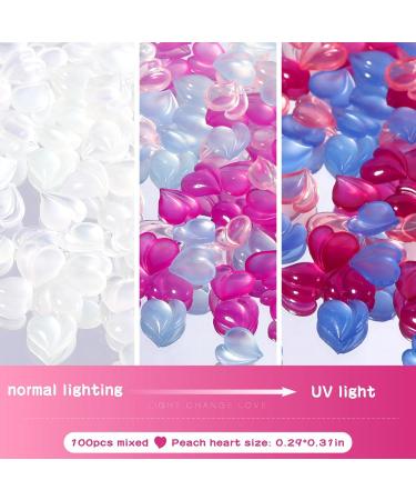 3D Cute Nail Charms | Mixed 3D Heart Nail Art Decals Charms for Nails Colorful Resin Heart Nails Charms Rhinestones DIY Nail Arts Rhinestones Charms Nail Beauty Accessories 3 Colors Mixed  - Buy Online on GoSupps.com