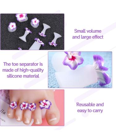 16Pcs Silicone Flower Toe Separators - Nail Varnish Guards & Pedicure Tool - Buy Online on GoSupps.com