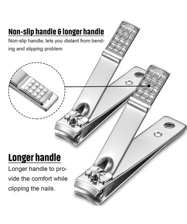 12-Piece Stainless Steel Nail Clipper Set - Bulk Pack for Women and Men - Buy Online on GoSupps.com