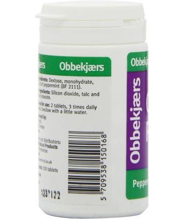 Obbekjaers Peppermint Tablets - 150 Tabs | Natural Fresh Breath Support - Buy Online on GoSupps.com