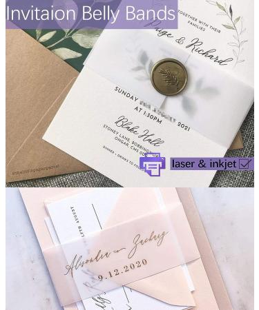 Translucent Vellum Paper  Dowsabel 68LBS 8.5 x 11 inches Printable Vellums for Card Overlays  Invitations Belly Bands  Envelope  Lantern 50 Sheets - Buy Online on GoSupps.com