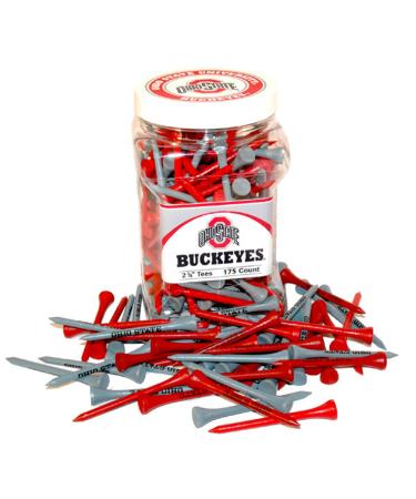 Team Golf NCAA Ohio State Buckeyes 2-3/4" Golf Tees, 175 Pack, Regulation Size, Multi Team Colors