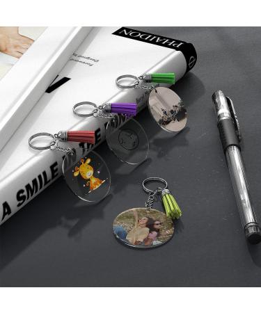 JIARON Acrylic Blank Keychains  200Pcs Acrylic Blank Keychain kits with 50 Pcs Acrylic Keychain Blanks  50 Pcs Keychain Tassels 50 Pcs Key Rings with Chain and 50 Pcs Jump Rings for DIY Keychain - Buy Online on GoSupps.com