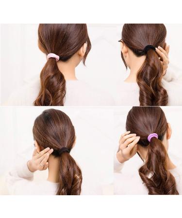 100PCS Seamless Nylon Hair Ties for Women, Girls, Toddlers & Kids - No Crease Elastic Hair Bands (4CM) - Ponytail Holders for Thin Hair - Buy Online on GoSupps.com