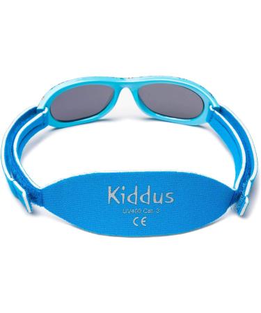 Kiddus Baby Sunglasses for Newborn Boys Girls Toddler | UV400 Coating, 100% UV Protection | Soft Adjustable Band | Ages 0 months - 2 years - Buy Online on GoSupps.com