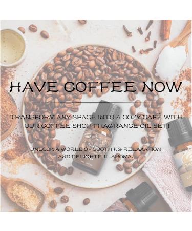 SALKING Coffee Shop Fragrance Oils Set - Scented Oils Gift Set for Soap & Candle Making - Blueberry Pancakes, Coffee, Hot Chocolate, French Vanilla, Black Tea - Caf Latte Aromatherapy - Buy Online on GoSupps.com