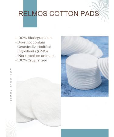 Lint Free Cotton Wool Pads for Face and Nails - 500 Count Pack for Makeup, Manicure, and Pedicure - Buy Online on GoSupps.com
