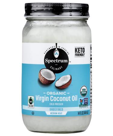 Spectrum Organic Virgin Coconut Oil, Unrefined, 14 Oz