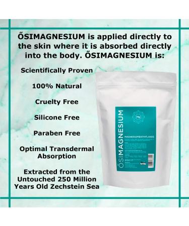 SIMAGNESIUM Bath Flakes 1kg (32.2 Ounce) - Pure Magnesium Chloride for Relaxation and Muscle Recovery - Buy Online on GoSupps.com