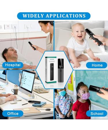 Vedozo Non-Contact Digital Infrared Forehead Thermometer - LED Screen, Accurate Reading, Fever Alarm - for Kids & Adults - Buy Online on GoSupps.com