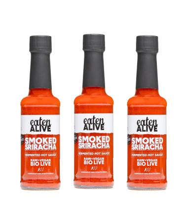 Eaten Alive - Smoked Sriracha Fermented Hot Sauce 150ml (Pack of 3) Award Winning