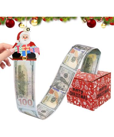Shakven Christmas Cash Boxes Paper Christmas Cash Dispenser Box - with 30 Bags Candy Box Holiday Cash Pull Package Box for Loved Person Red - Buy Online on GoSupps.com