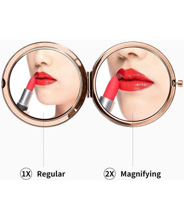 30th Birthday Stainless Steel Makeup Mirror - Engraved Compact Cosmetic Mirror in Rose Gold - Unique Gift for Women with Gift Box - Buy Online on GoSupps.com
