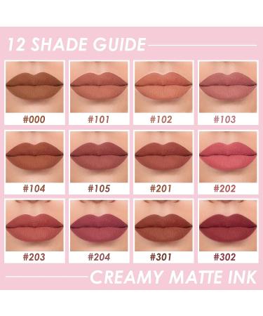 FOCALLURE Velvet Matte Liquid Lipstick Satin-Finish | High Pigmented Lip Color | Cheeks and Lips Tint | Lightweight & Quick-Drying | Clay Crush 203 - Buy Online on GoSupps.com