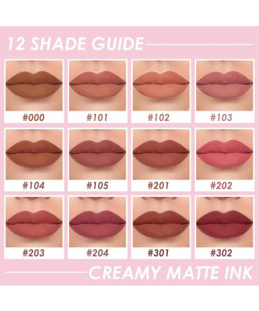FOCALLURE Velvet Matte Liquid Lipstick - Terra Cotta 201 | Satin-Finish High Pigmented Lip Color | Lightweight & Quick-Drying Formula for Cheeks and Lips - Buy Online on GoSupps.com
