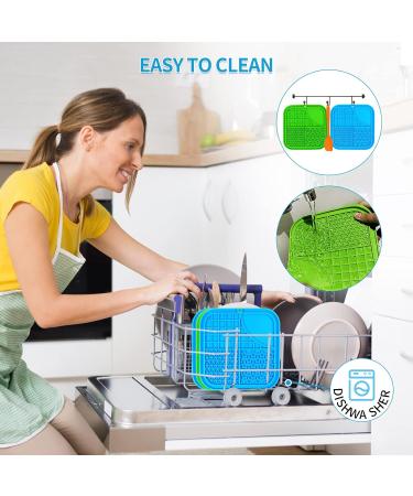 Bikirin Licky Mats for Dogs 2 Pack Dog Lick Mats with Suction Cup for Boredom and Anxiety Relief Slow Feeding Lick Mats for Dogs with 1 Spatula Perfect for Bathing Grooming and Training (BPA-free) - Buy Online on GoSupps.com