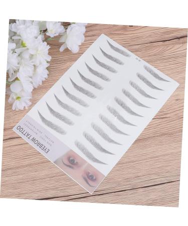 Beavorty Skull Stationary 2pcs 3d Eyebrow Stickers Waterproof Suit Eyebrows Shape Sticker False 4d Shaper Eyebrow Trimming - Buy Online on GoSupps.com