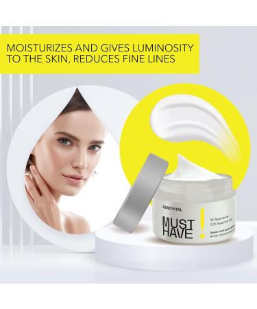 Farmec SA Grovital Must Have Sorbet moisturing creams with 2 nicinimids and hyaluronic acid antisripping cream elated hydrated and repaired skin 50 ml - Buy Online on GoSupps.com
