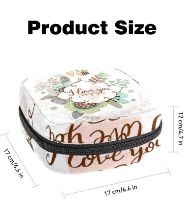 GIAPB Period Bag - Sanitary Napkin Storage & Travel Makeup Pouch, Flower and Bee Color - 4862 - Buy Online on GoSupps.com