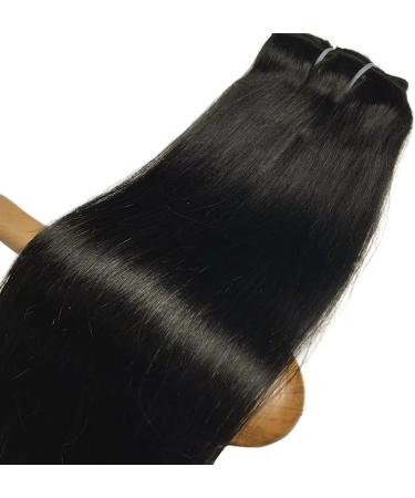Clip in Hair Extensions 14-26 Inch Clip in Human Hair Extensions Full Head 8 Pieces 18 Clips Natural Black Double Weft Brazilian Real Remy Hair Extensions Thick Straight Silky Clip in Extensions (Col 18inches 120G-1set - Buy Online on GoSupps.com