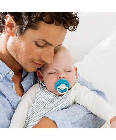 NIP Cherry Round Teat Pacifier Set - 4 Pieces (2x2) Size 2 (6M+) - Light Blue & Grey - International Shipping - Buy Online on GoSupps.com