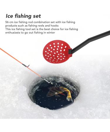 Shop Portable Ice Fishing Rod Roll Combo - 56 cm Carbon Fiber Set with Fishing Cord Ice Rink & Shovel for Outdoor Adventures - Buy Online on GoSupps.com