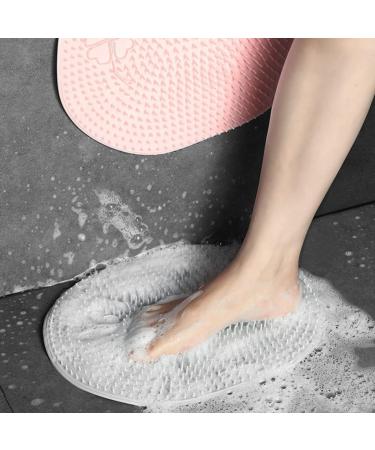 Beavorty 1pc Gray Silicone Shower Floor Mat - Non-Slip Peeling Pedals - 35x28cm | Best International Shipping - Buy Online on GoSupps.com
