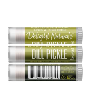 Delight Naturals Dill Pickle Lip Balm - 3-Pack - Buy Online on GoSupps.com