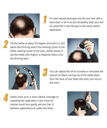 Hairline Enhancer: Professional Hair Fiber Applicator Comb for Forehead and Pre-hair Line - Buy Online on GoSupps.com