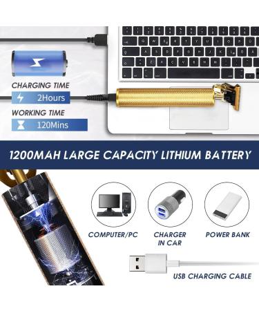 T Blade Trimmer for Men 2024 Upgraded Zero Gapped T-Blade Close Cutting Hair Clippers for Men Cordless Rechargeable Trimmers for Haircut Beard Shaver Barbershop Gold - Buy Online on GoSupps.com