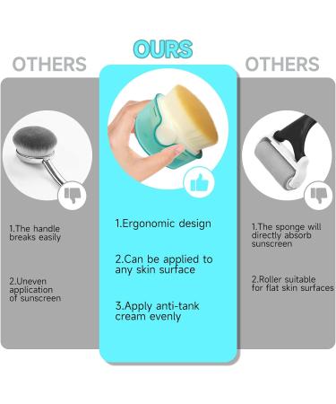 Buy Sunscreen Applicator for Kids - 2 Pack BPA-Free Sunblock Buddy Brush with Protective Caps | Skin-Friendly Sun Cream for Babies - Buy Online on GoSupps.com