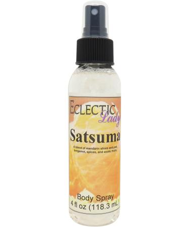Satsuma Body Spray 4 ounces Body Mist for Women with Clean Light & Gentle Fragrance Long Lasting Perfume with Comforting Scent for Men & Women Cologne with Soft Subtle Aroma For Daily Use 4 Fluid Ounces