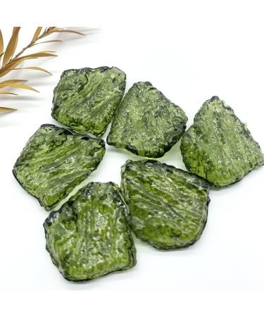 Natural Moldavite Piece with Holes Carved Handmade Home OrnamentsDecoration Stones Can be Used for JZIGTDEM - Buy Online on GoSupps.com