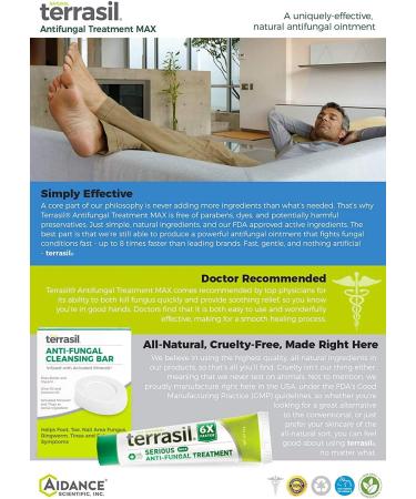 Terrasil Anti-Fungal Cleansing Bar 75g - Medicated Soap for Effective Relief - Buy Online on GoSupps.com