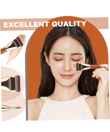 6.3in Ergonomic Wooden Handle Makeup Brush - Washable & Reusable for Flawless Application - Buy Online on GoSupps.com
