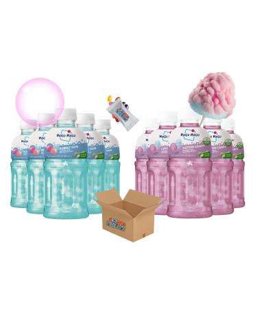 Mogu Mogu Sweet Drinks Bundle: Cotton Candy 6x320ml + Bubble Gum 6x320ml (12x320ml) With Nata de Coco Boxed Treatz - Buy Online on GoSupps.com