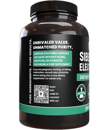 PURE ORIGINAL INGREDIENTS Siberian Eleuthero Always Pure No Additives Or Fillers Lab Verified (365 Count (Pack of 1)) - Buy Online on GoSupps.com