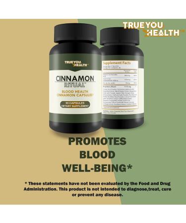 Cinnamon Ritual - Our Best Cinnamon Supplement for Blood Support - Promotes Healthy Blood Flow - Improved Formula W/Turmeric & Vitamins - Glucose Reset Ritual Sugar Health Blood Health - Buy Online on GoSupps.com