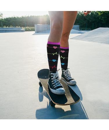 Wide Calf Compression Socks for Women & Men | Plus Size Knee High Support Stockings for Circulation - Buy Online on GoSupps.com