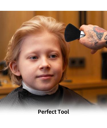 Abeillo Black Neck Brush - Cylindrical Soft Nylon Hairdressing Brush for Barbers & Salons | International Shipping Available - Buy Online on GoSupps.com