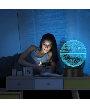 3D Star Wars Lamp ZNZ LED Optical Illusion Night Light 16 Colors Changing Remote Touch Mood Lamp - Perfect Christmas and Birthday Gifts for Kids Men Women and Star Wars Fans - Buy Online on GoSupps.com