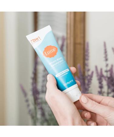 Lume Whole Body Deodorant - Invisible Cream Tube - 72 Hour Odor Control - Aluminum Free Baking Soda Free Skin Safe - 3.0 ounce (Unscented) Unscented 3 Ounce (Pack of 1) - Buy Online on GoSupps.com