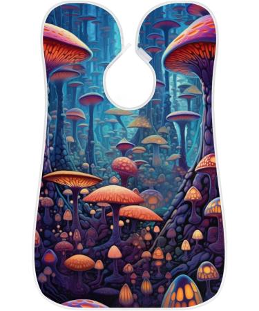 Mushroom Forest Beard Bib Apron - Beard Hair Catcher for Men | Perfect Gift for Father's Day Anniversary & Christmas - Includes 2 Suction Cups - Buy Online on GoSupps.com