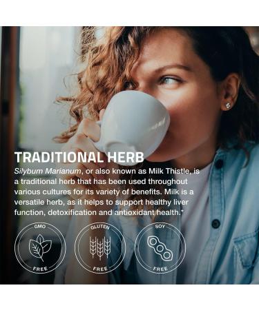 Bronson Milk Thistle 1000mg Capsules - Liver Health & Antioxidant Support - Non-GMO - 120ct (1 Pack) - Buy Online on GoSupps.com