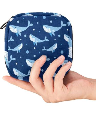 Cartoon Shark Sanitary Napkin Storage Bag - Menstrual Period Pouch for Women & Teen Girls (Color 11) - Buy Online on GoSupps.com