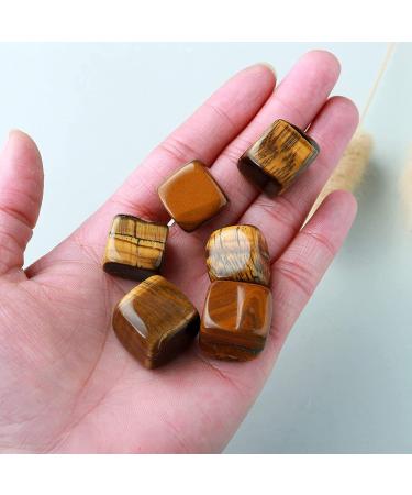 1lb Natural Crystal Tumbled Stones Polished Cube Crytsal QuartzCrystal Gemstone for Yoga Witchcraft Balancing Crystal Mixed (Color : Tiger'seye) - Buy Online on GoSupps.com
