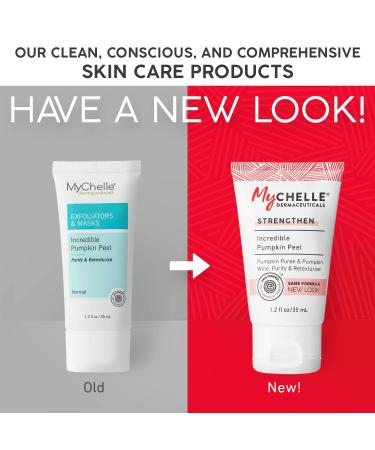 MyCHELLE Incredible Pumpkin Peel - 1.2 Fl Oz Face Moisturizer with Pumpkin Seed Oil & Cloudberry Extract - Buy Online on GoSupps.com